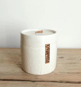 Malmo Neutral 'Lace' Effect Over Layer Refillable Candle Pot