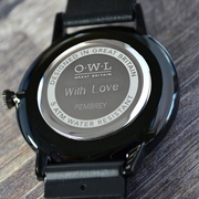 Personalised engraving available on all of our watches