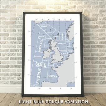 The Shipping Forecast Regions Print
