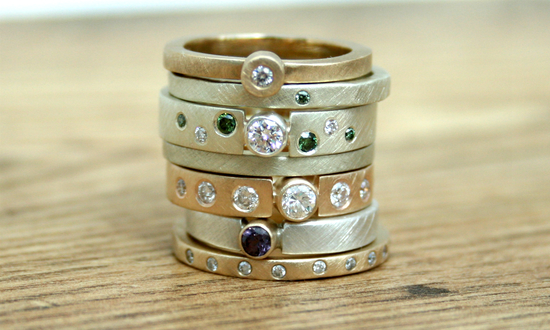 Eco Diamond Gold Rings
