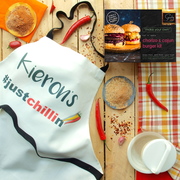 Make your own Spicy Burger Kit with personalised apron