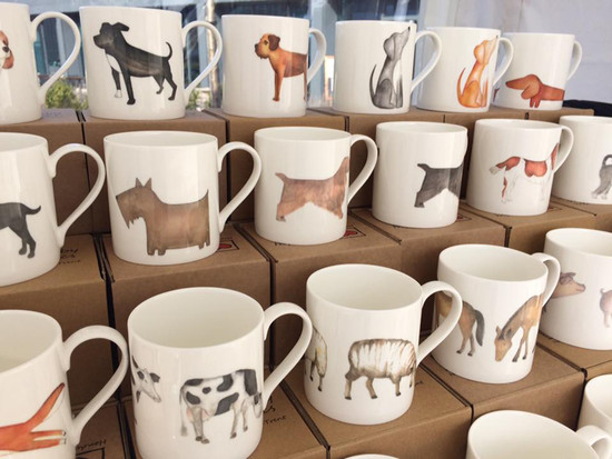Our popular animal designs on fine bone china mugs. All made in Stoke-onTrent.