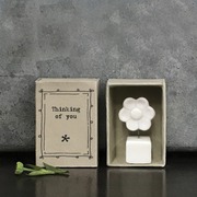 Thinking of you porcelain flower matchbox gift