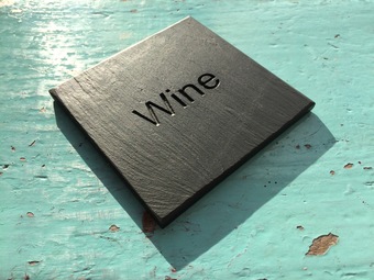 Personalised Welsh slate products.