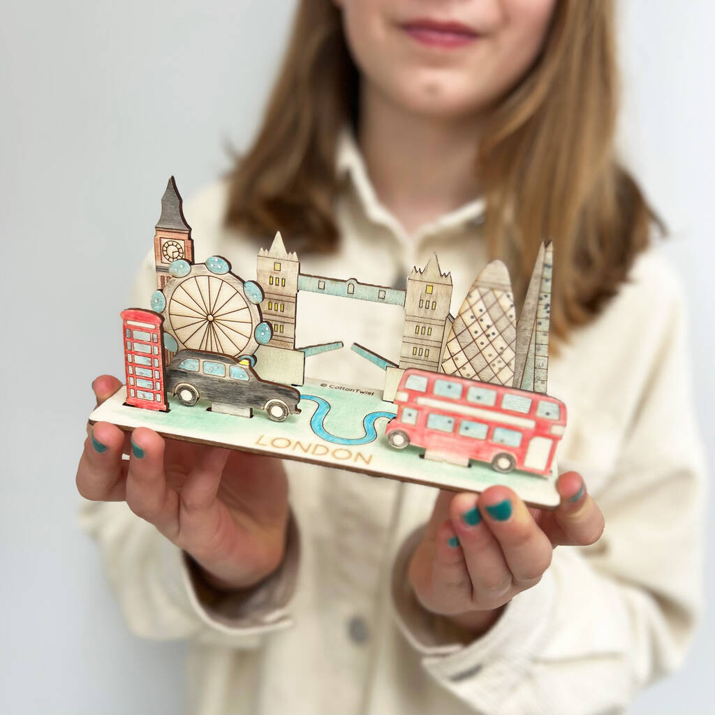 Personalised Make Your Own London Scene Craft Kit