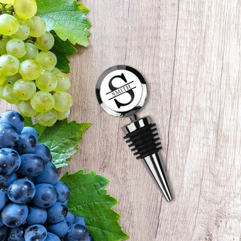 Personalised Name And Initial Bottle Stopper