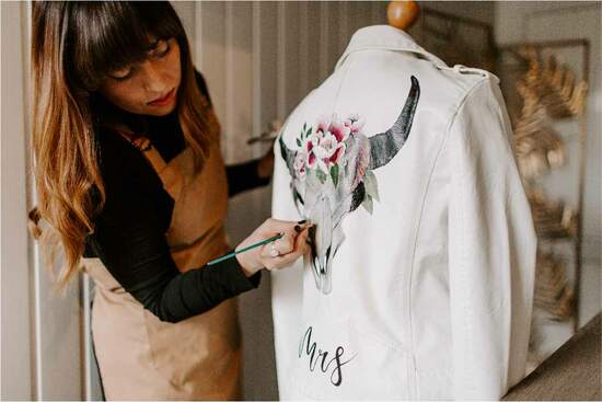 Mama Inc hand-painted jacket