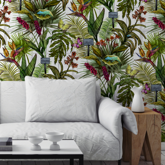 Glasshouse Tropical Wallpaper