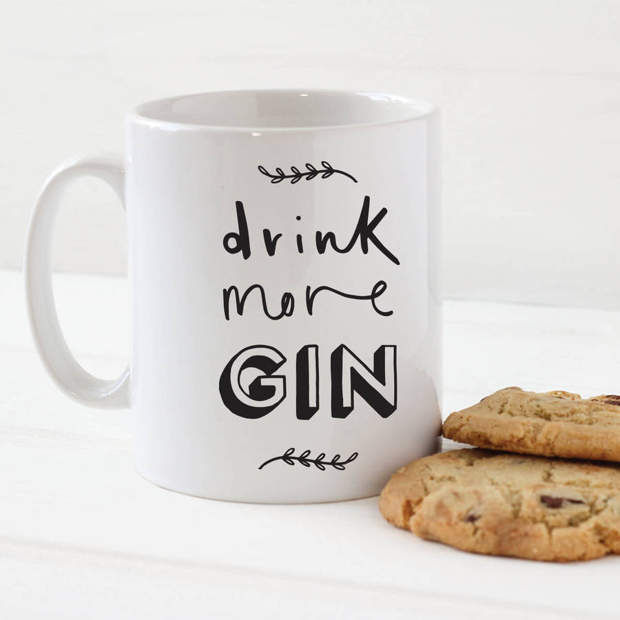 drink more gin by old english company | notonthehighstreet.com