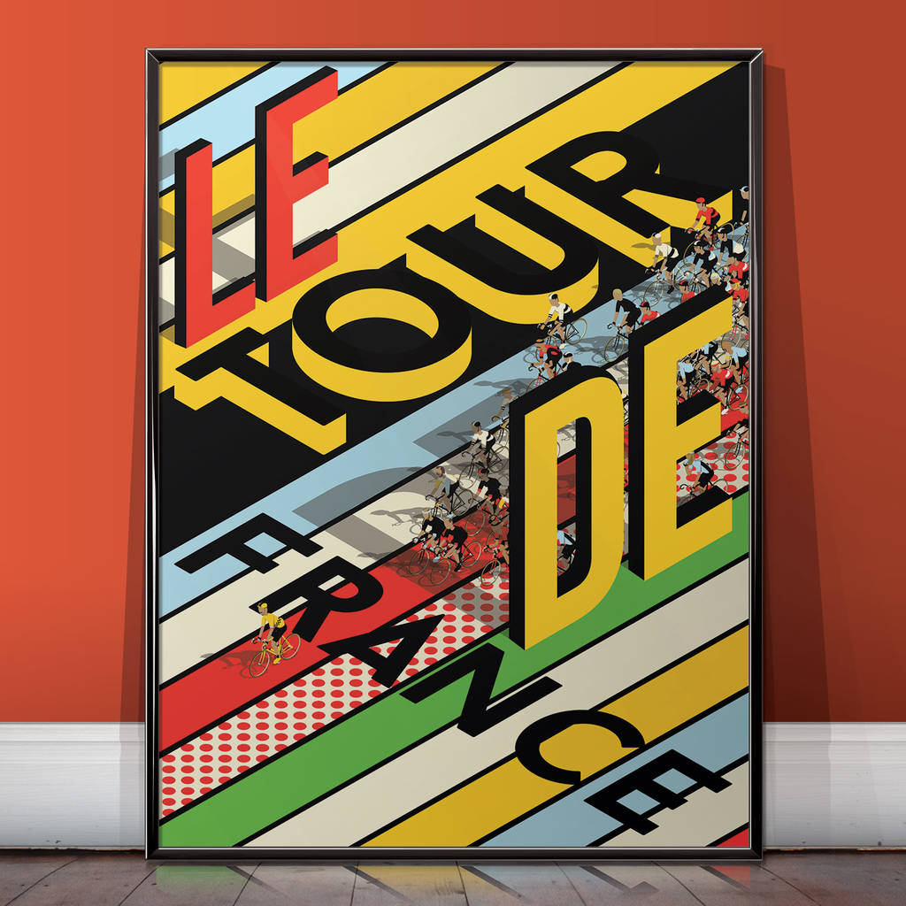 Tour De France Poster Wall Art Print | Artwork|
