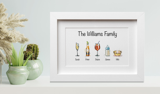 Family of drinks print