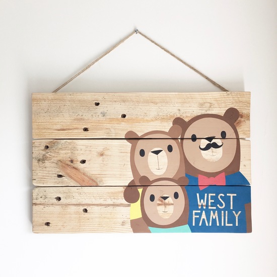 Personalised Bear Family Portrait