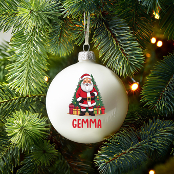 Personalised Santa Bauble - Spoken Gifts LTD