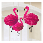 Flamingo pom pom decorations