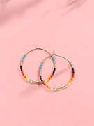 Hooples Desert Glow beade hoops and gift pouch