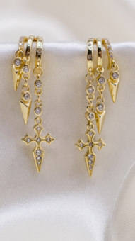Naxos Earrings in Gold