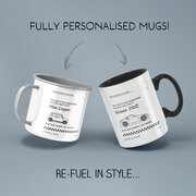 Fully bespoke made to order car mugs for automotive enthusiasts.