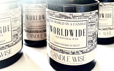 The World in a Candle by Candle Wise Scented Candles