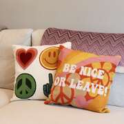 Needlepoint pillow collection. Decorative cushions.