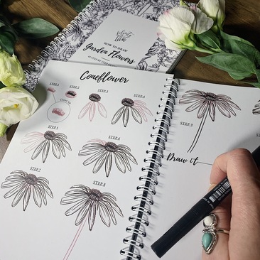 Felicity & Ink How To Draw Flowers Workbook