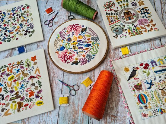 stitchdoodles modern hamd embroidery