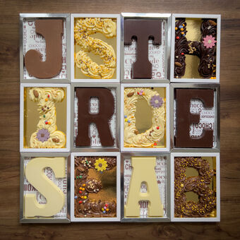 GET THE CHOCOLATE  EVERYONE LOVES What could be more fun than surprising your family, friends and colleagues with a delicious chocolate letter? 