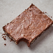 Slab of brownie for you to cut into pieces