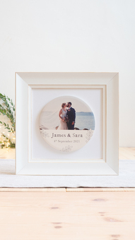 Beautiful Wedding Photo Frames Periwinkle and Clay 
