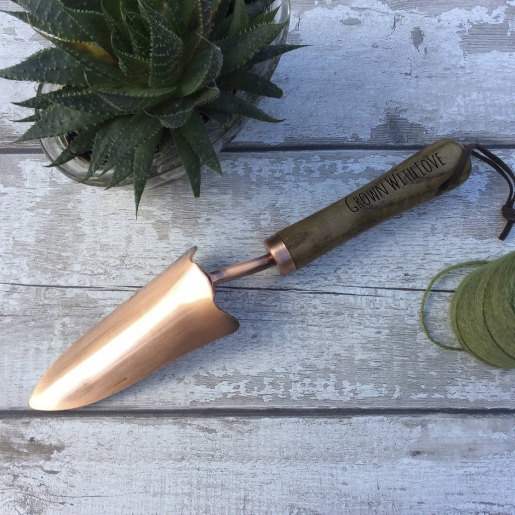 Personalised Copper Plated Garden Trowel