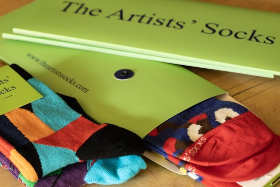 The Artists' Socks packaging