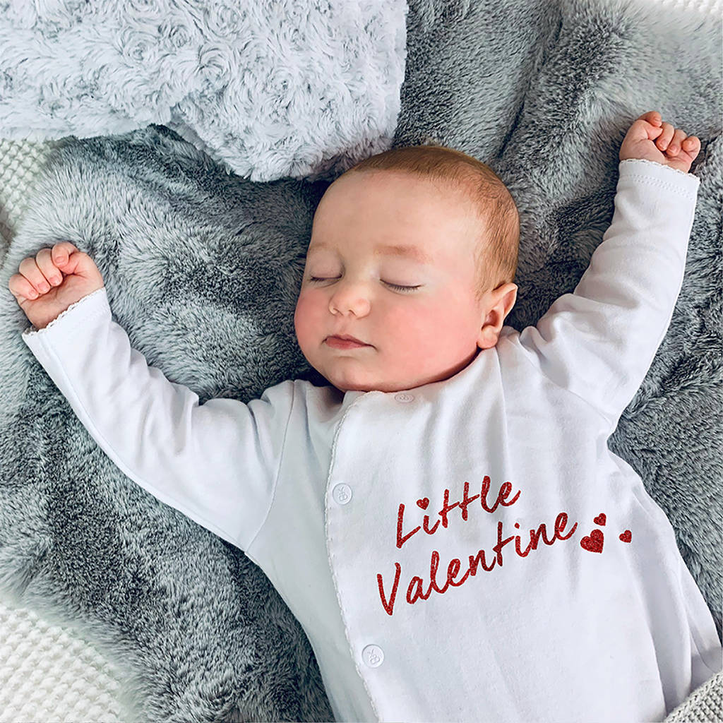 Little Valentine Baby Sleepsuit  