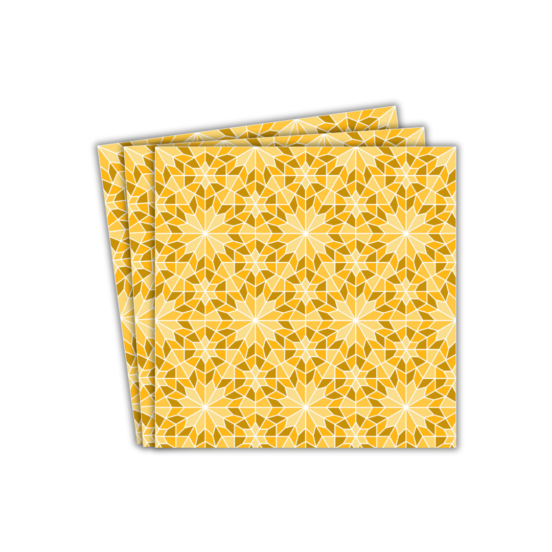 Geometric Party Paper Napkins 20pk Yellow