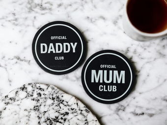 Personalised Official Club Leather Coasters
