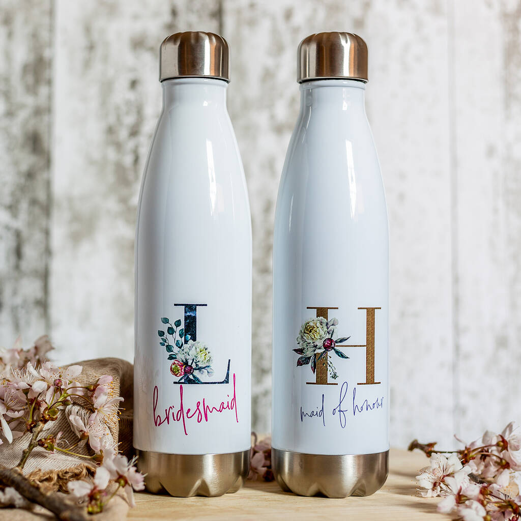 Wedding Party Personalised Water Bottles