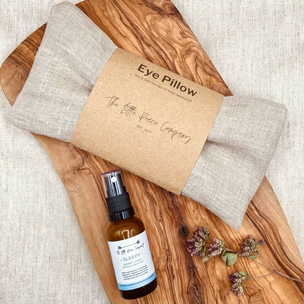 Linen Eye Pillow And Aromatherapy Mist Relaxation Set