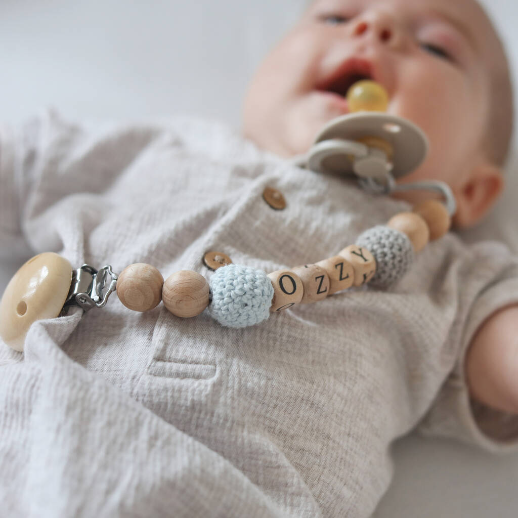 Personalised Crochet Dummy Clip
