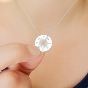 Cassiopi about us NOTHS compass necklace