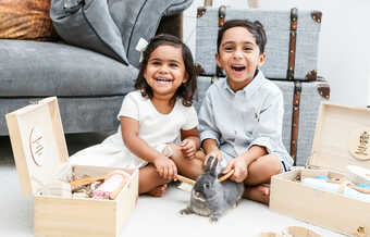 See the smiles on their faces as they unwrap and play with their very own personalised keepsakes.