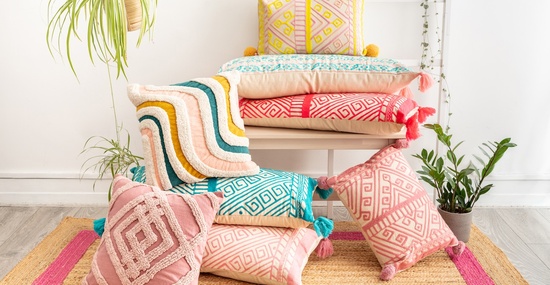 bright colourful cushions from Effortless Trading Co