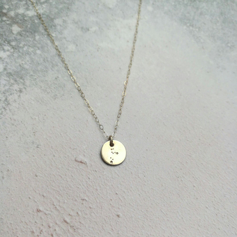 personalised star constellation necklace