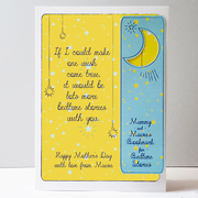 mother's day card with bookmark