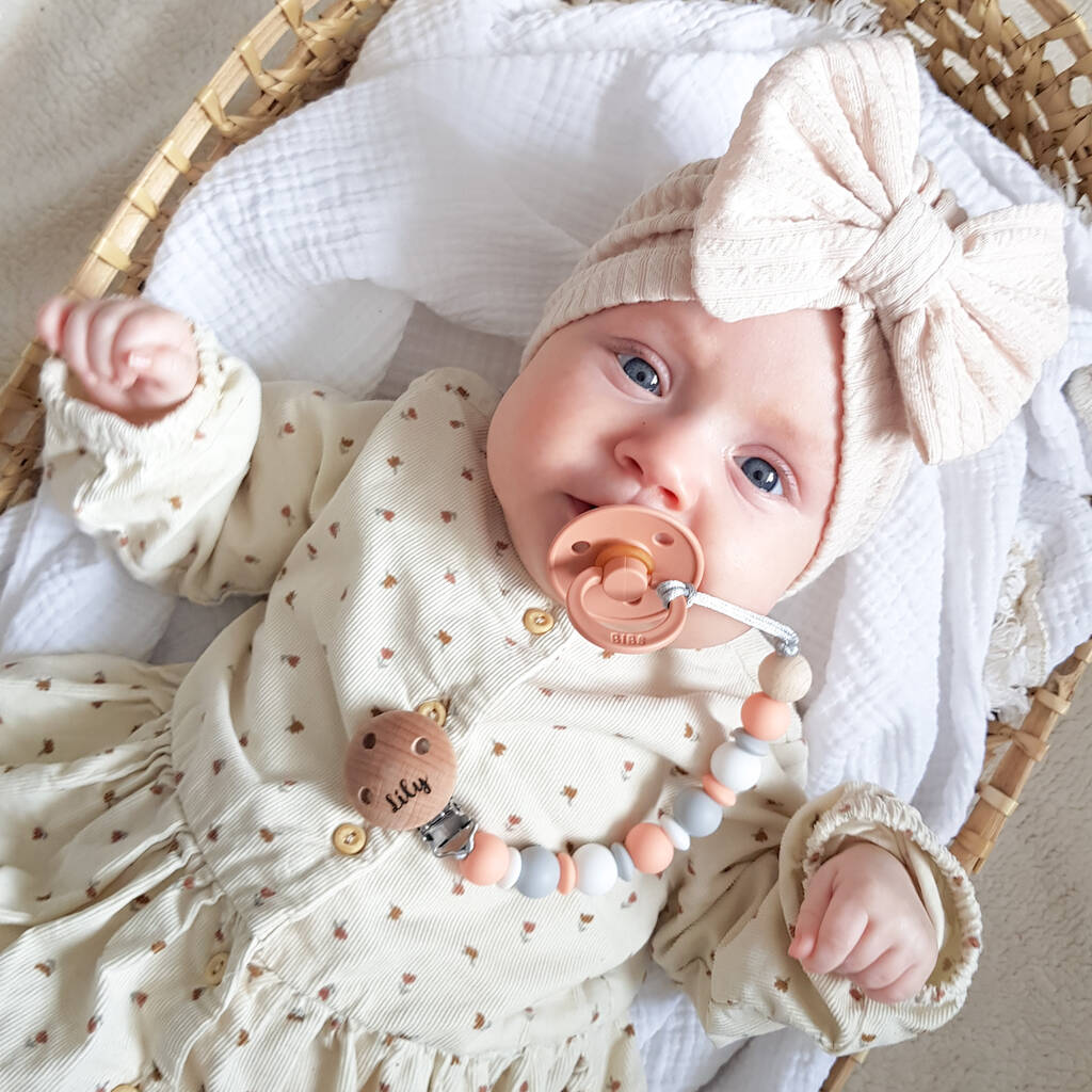 Personalised Petite Dummy Clip