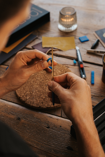 Bespoke jewellery making at a public event