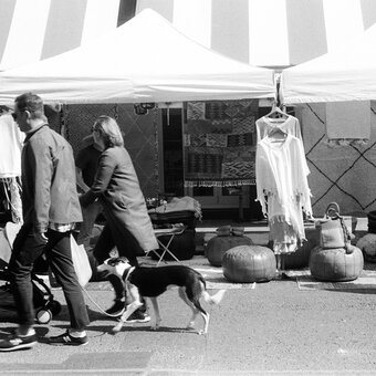 Moroccan White's stall at Portobello Market