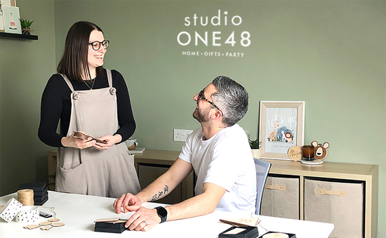 James and Amy, the co-owners of Studio One48