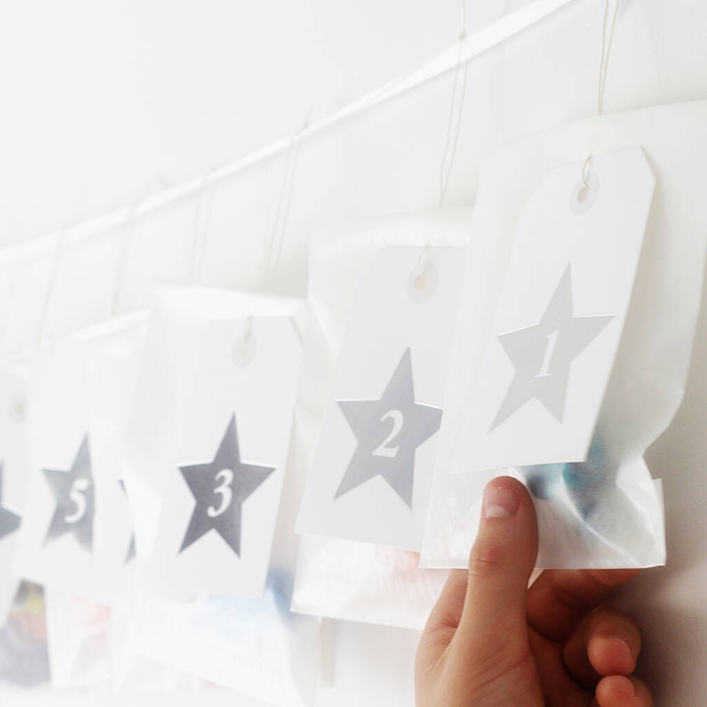Advent Calendar Numbered Tags