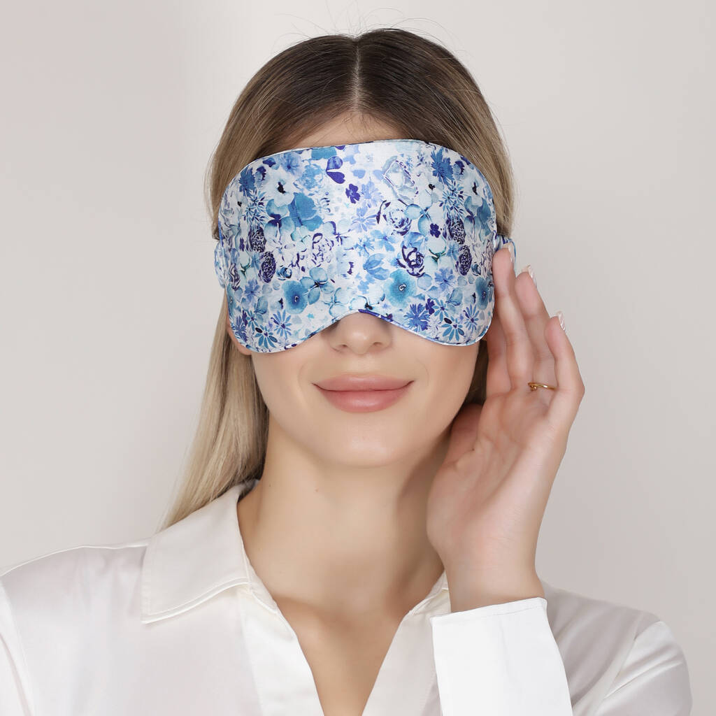 100% Silk Eye Mask Tiny Florals