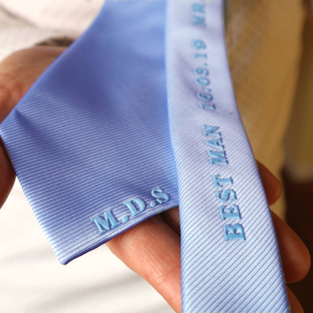 Rosie Willett Designs Personalised Best Man/Usher Gift Tie | 