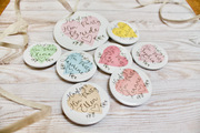Personalised hen party badges