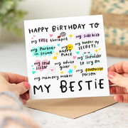 Greeting card for your best friend